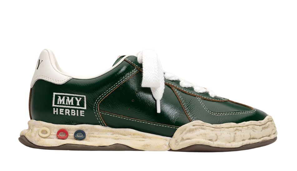 "HERBIE" OG Sole Wrinkled Leather Low-top Sneaker