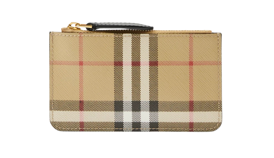 Check Strap Coin Case