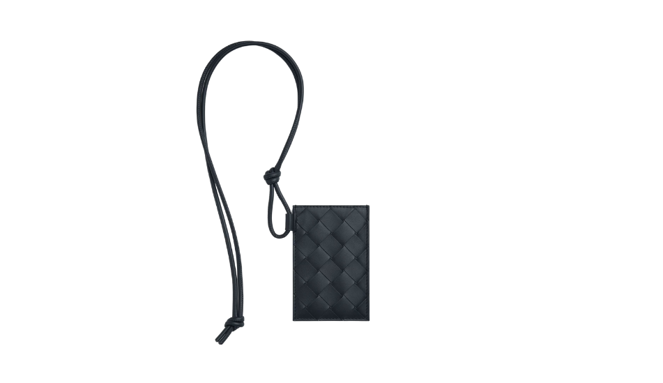 Intrecciato Badge Holder