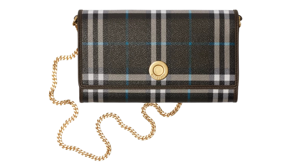 Check Chain Strap Wallet