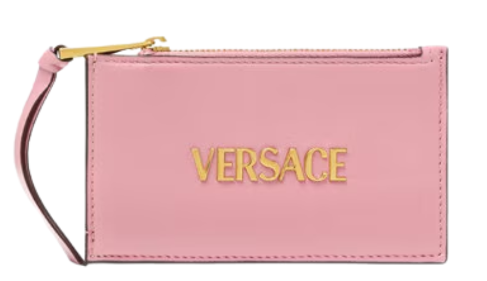 Versace Tag Zip Card Holder