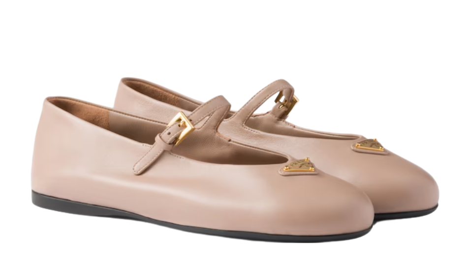 Nappa leather ballerinas