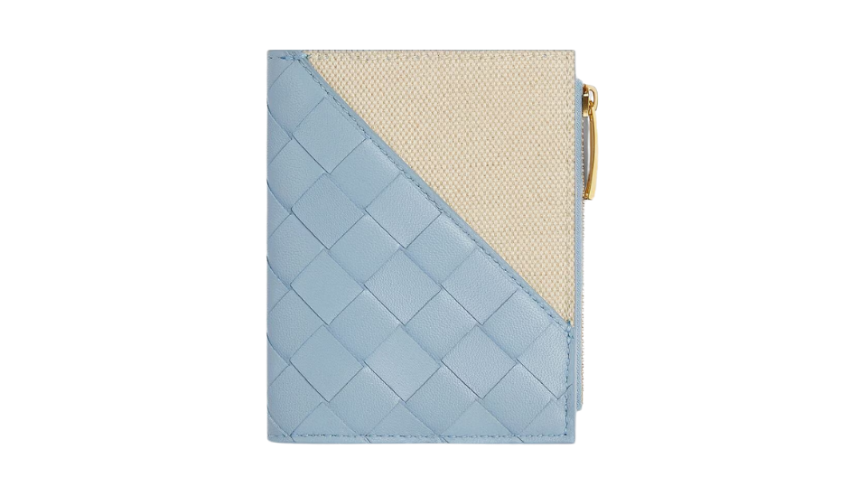 Intrecciato Diagonal Small Bi-Fold Wallet