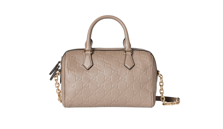 GG Emblem small top handle bag