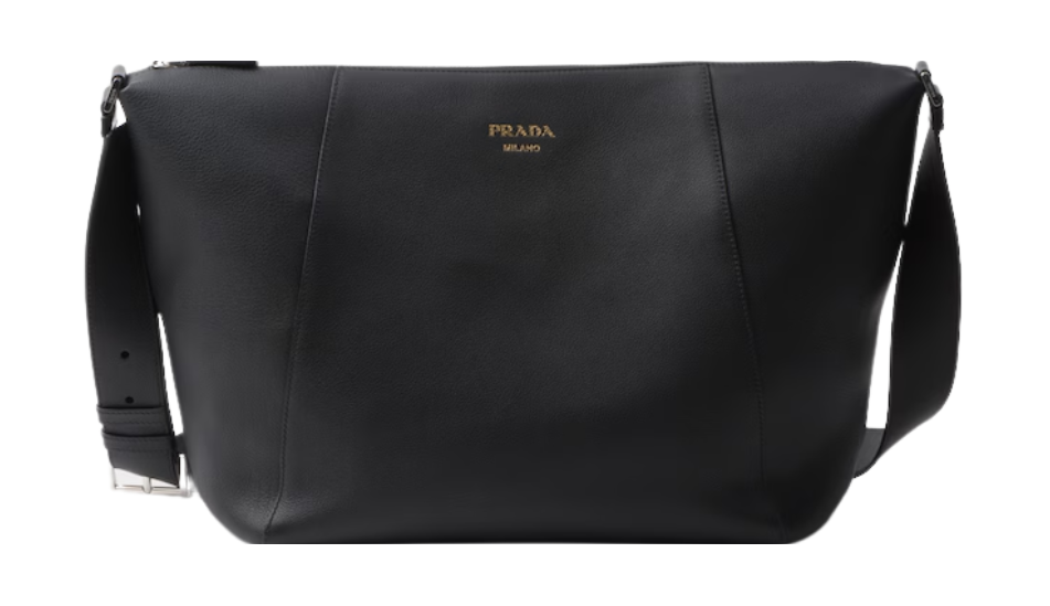 Large leather shoulder bag