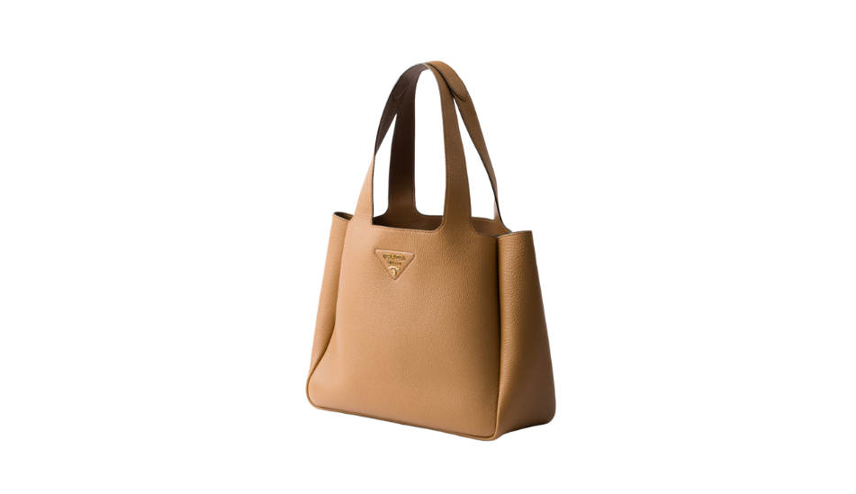 Medium leather tote bag