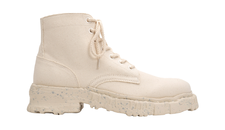 Vintage-like Sole Canvas Boots