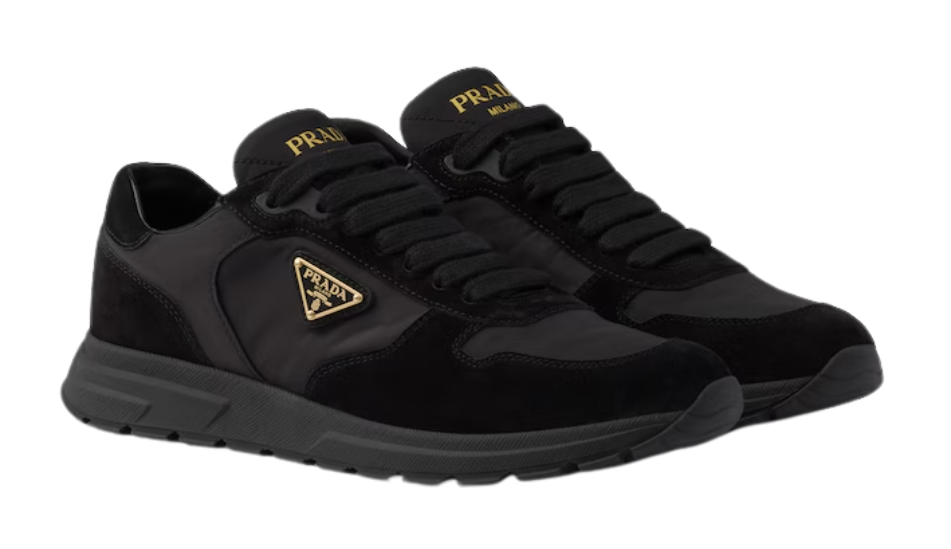 Prax 2.0 Re-Nylon and suede sneakers