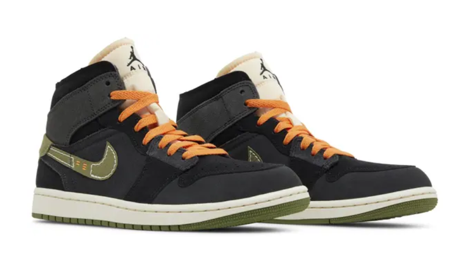 Air Jordan 1 Mid SE Craft 'Anthracite Light Olive'