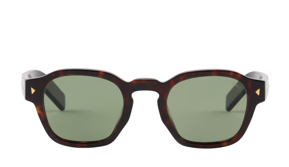 Willow Green Lenses Sunglasses With Iconic Metal Plaque