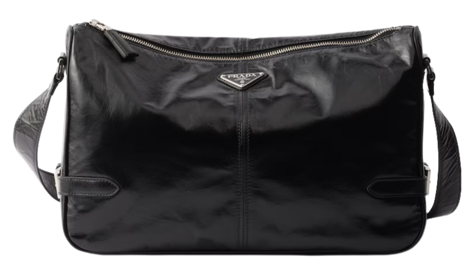 Leather shoulder bag