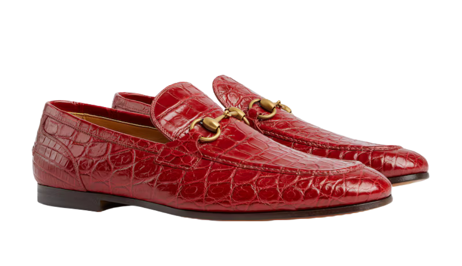 Men's Gucci Jordaan crocodile loafer