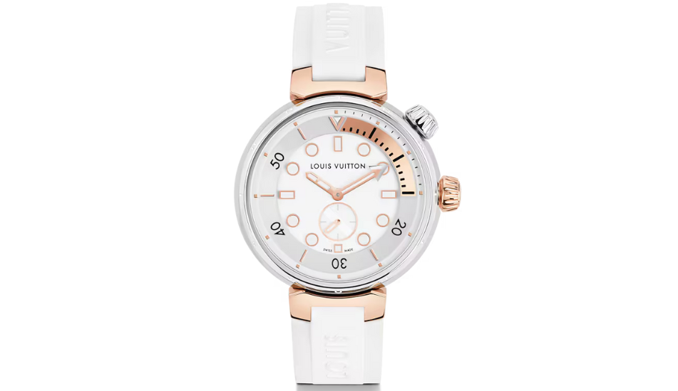 Tambour Street Diver, Quartz, 39.5mm, Steel and pink gold