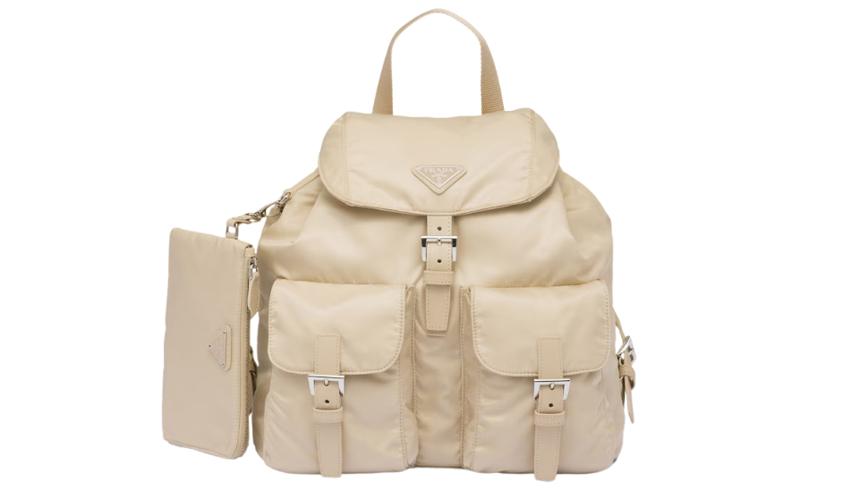 Re-Nylon medium backpack with pouch