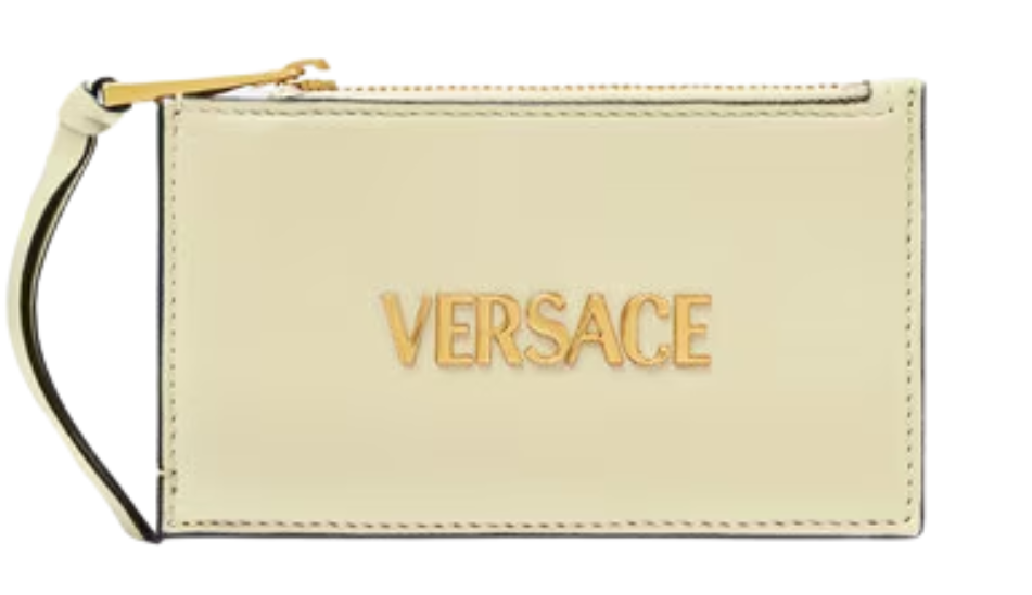 Versace Tag Zip Card Holder