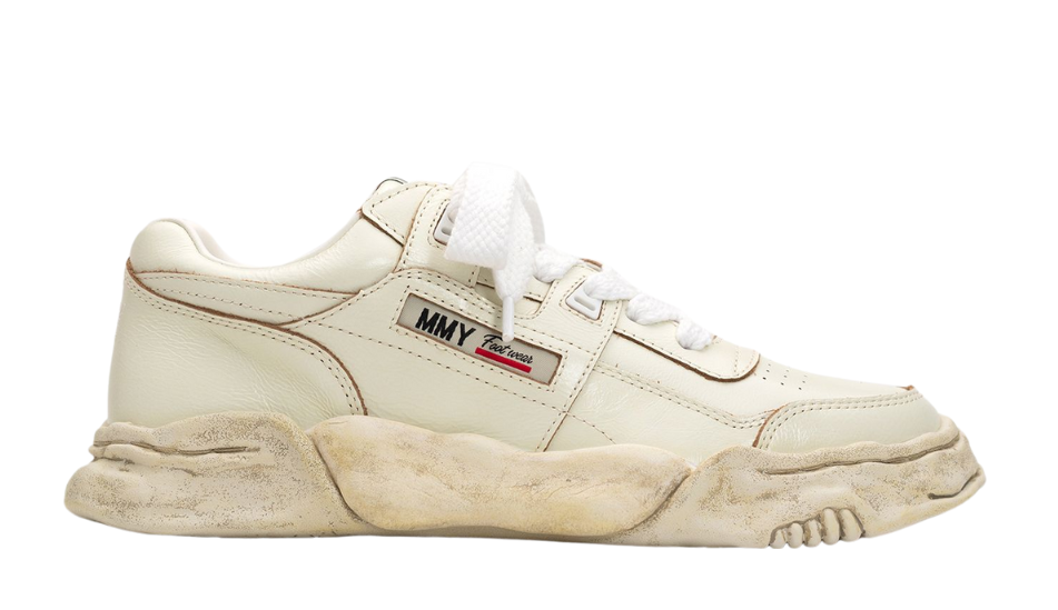 "PARKER" OG Sole Wrinkled Leather Low-top Sneaker