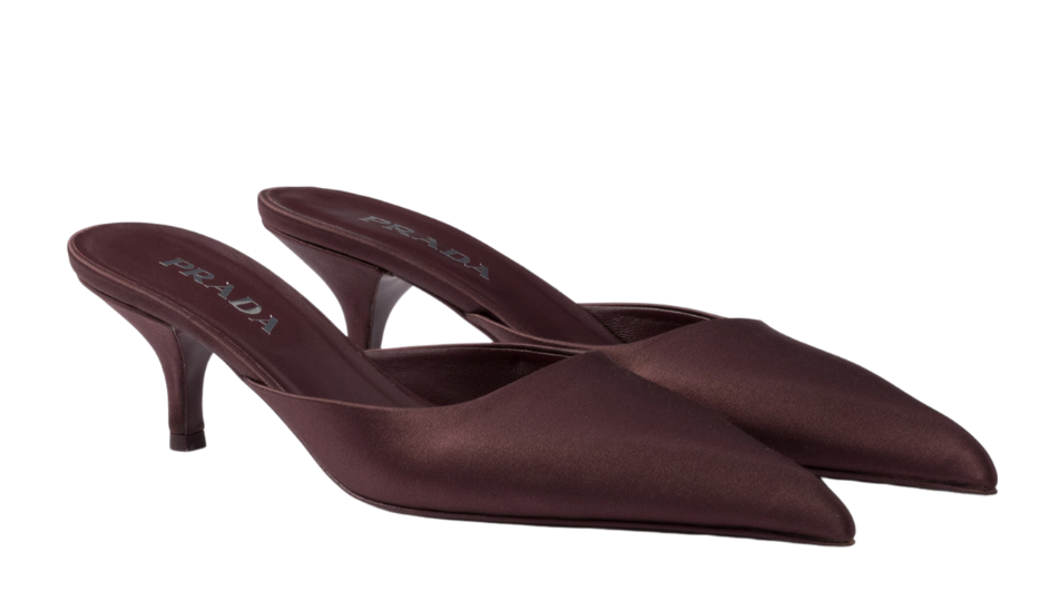 Satin mules