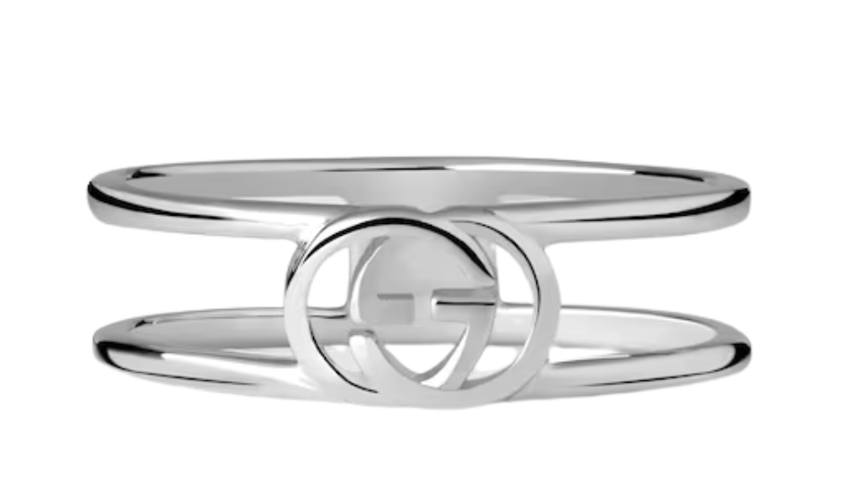 Gucci Interlocking thin open band