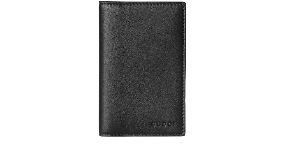 GG Emblem bi-fold embossed card case