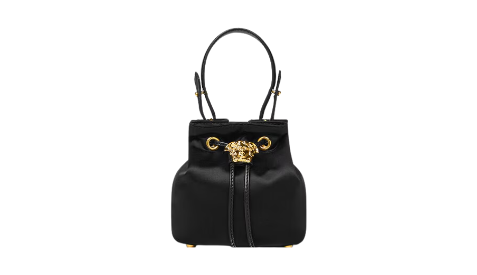 La Medusa Satin Mini Bucket Bag