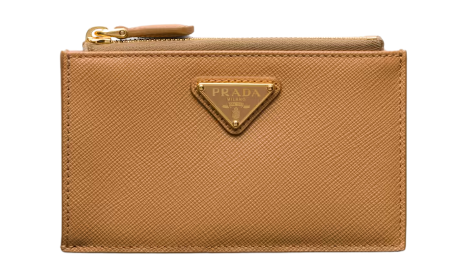 Saffiano leather card holder