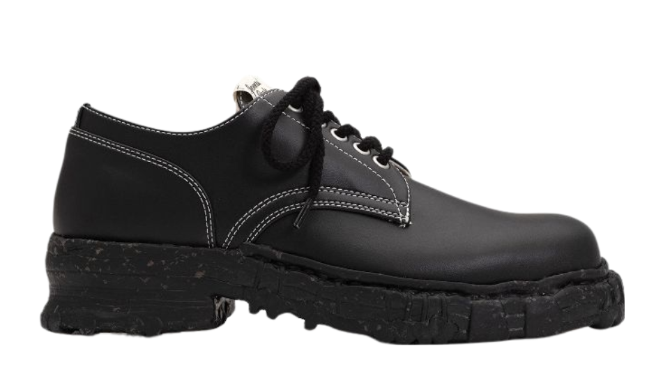 Vintage-like Sole Synthetic Leather Shoes