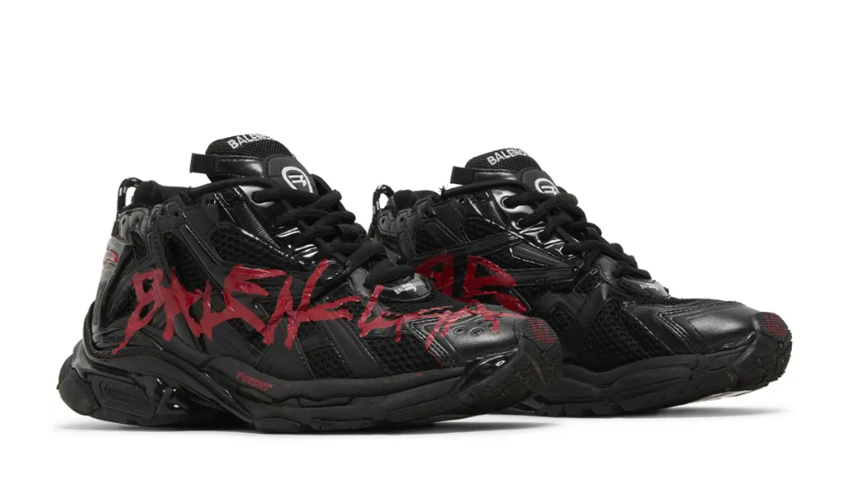 Balenciaga Runner Sneaker 'Graffiti - Black Red'