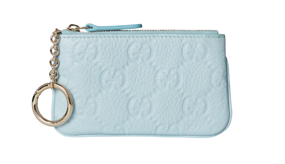 GG Emblem zip key case