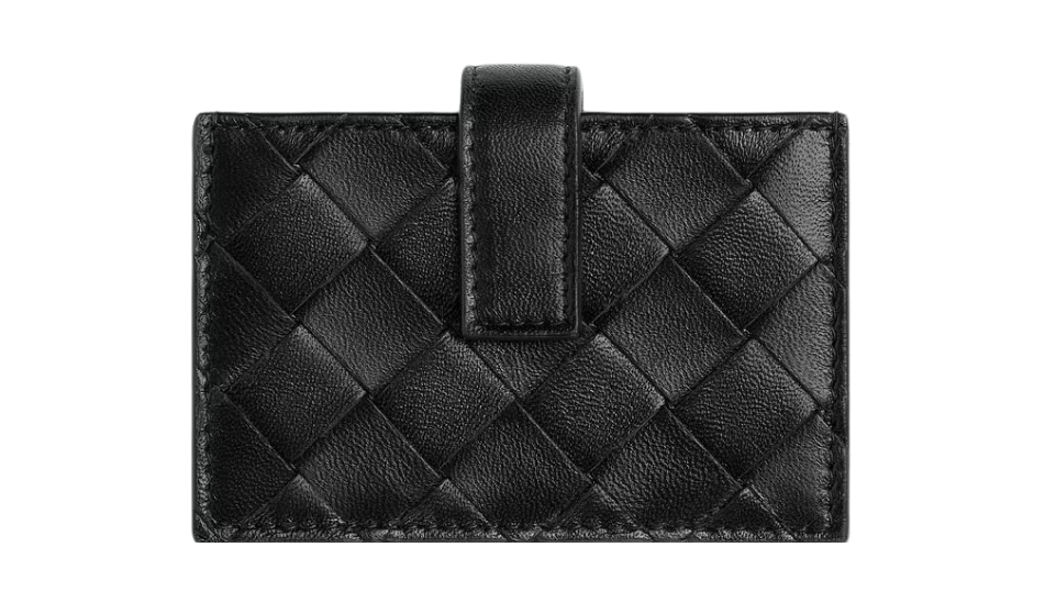 Intrecciato Accordion Card Holder