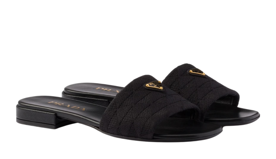 Embroidered fabric slides