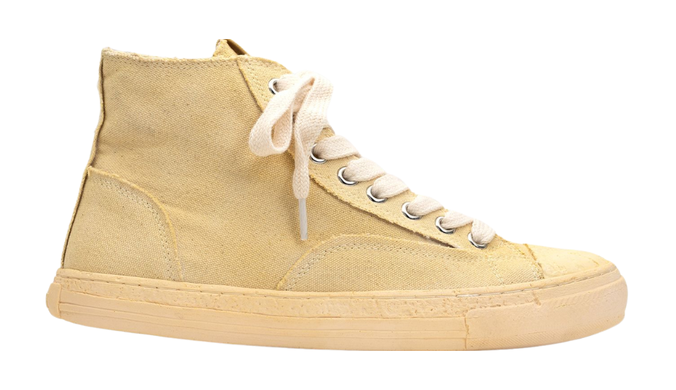 PAST Sole Over-dyed Canvas High-top Sneaker