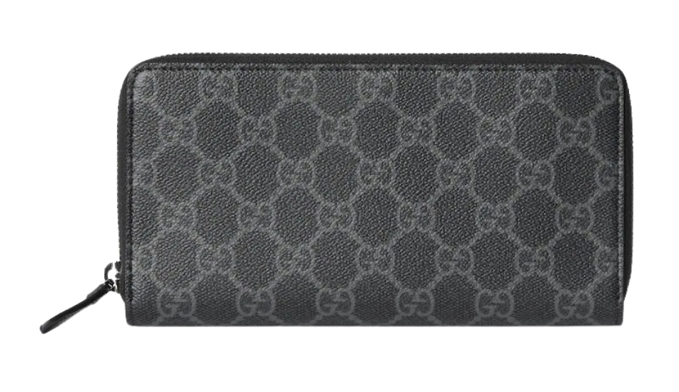 GG Emblem zip around wallet