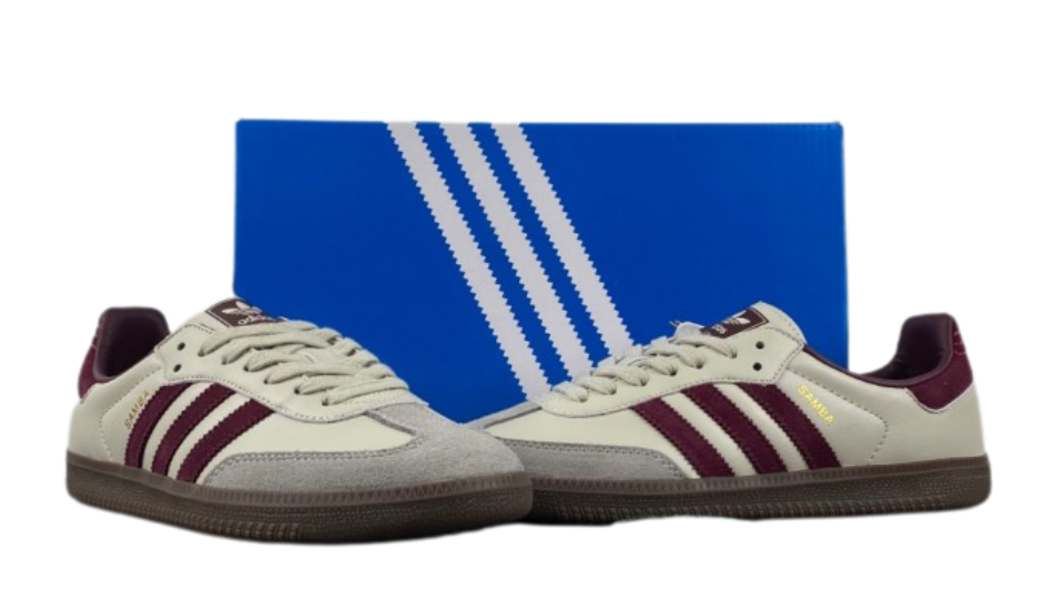 Samba OG 'Putty Grey Maroon'
