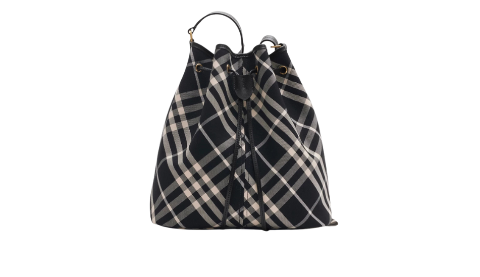 Medium Check Bucket Bag