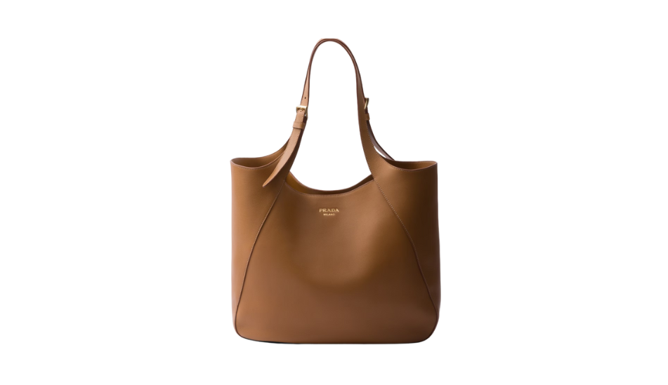 Large leather tote bag