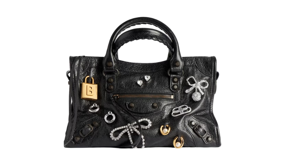 Women's Le City Small Bag With Pins in Black