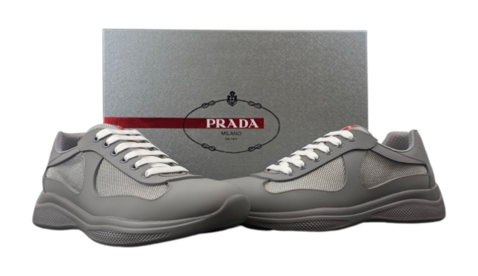 Prada America's Cup Soft rubber and bike fabric sneakers