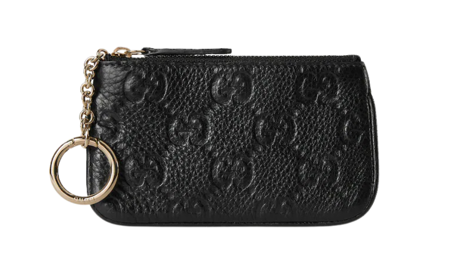 GG Emblem zip key case