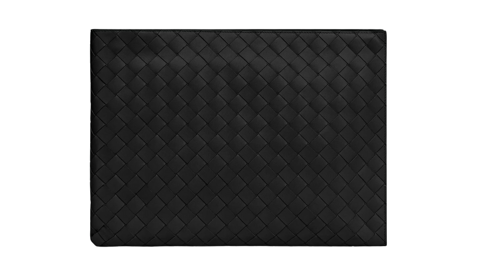 Intrecciato Half Zip Pouch