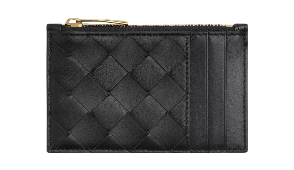 Intrecciato Zipped Card Case