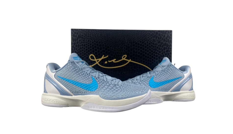 Caitlin Clark's Nike Kobe 6 Protro "Light Armory Blue"