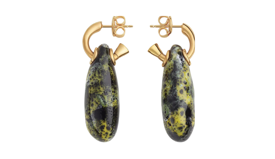 Ellipse Small Ceramic Earrings