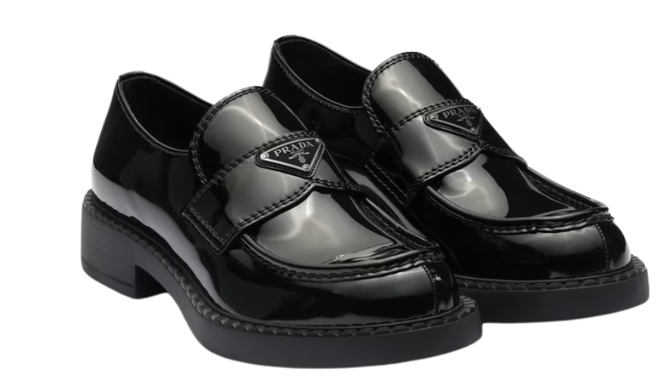 Patent leather loafers