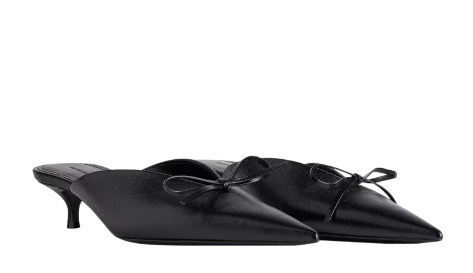 Women's Knife Bow 40mm Mule in Black