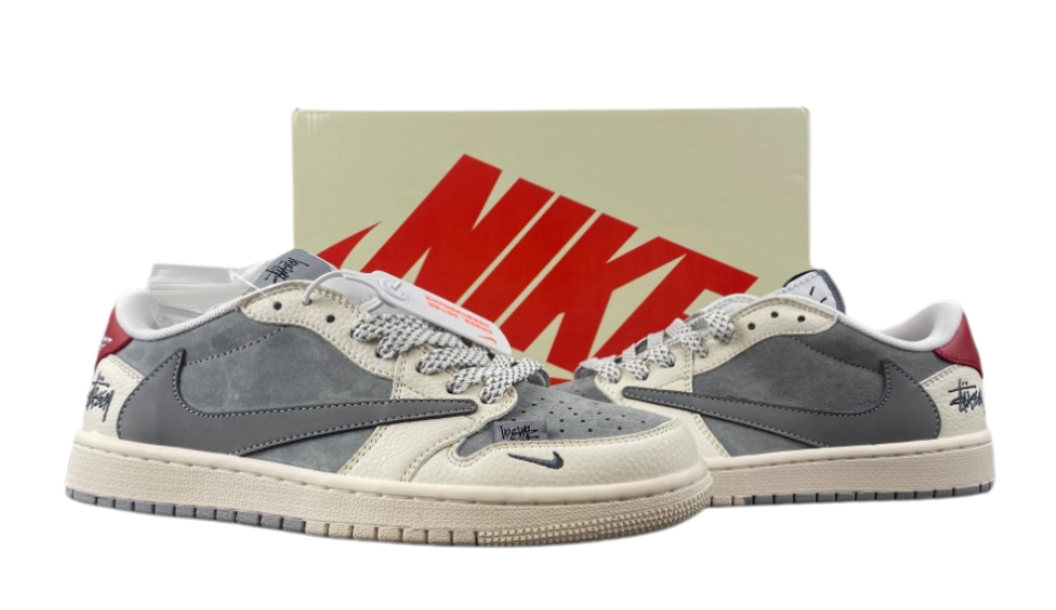 Travis Scott x Fragment Design x Jordan Air Jordan 1 Low OG SP gray beige