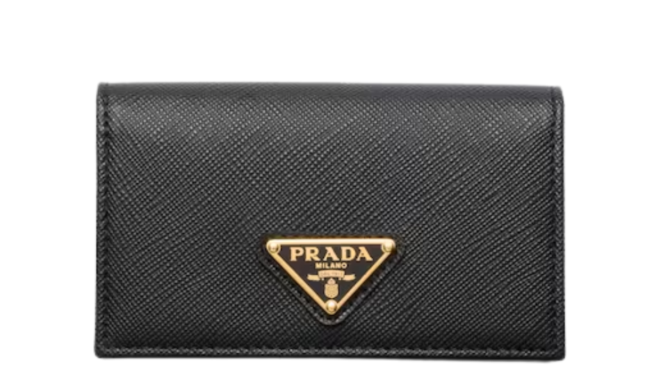 Saffiano leather card holder