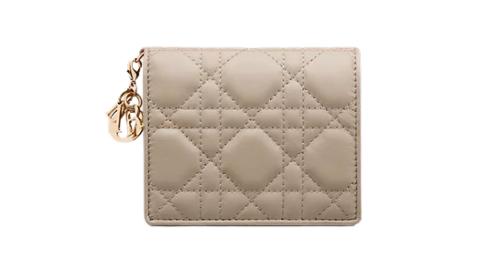 Mini Lady Dior Gardenia Wallet