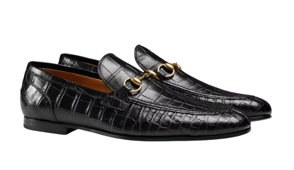 Men's Gucci Jordaan crocodile loafer