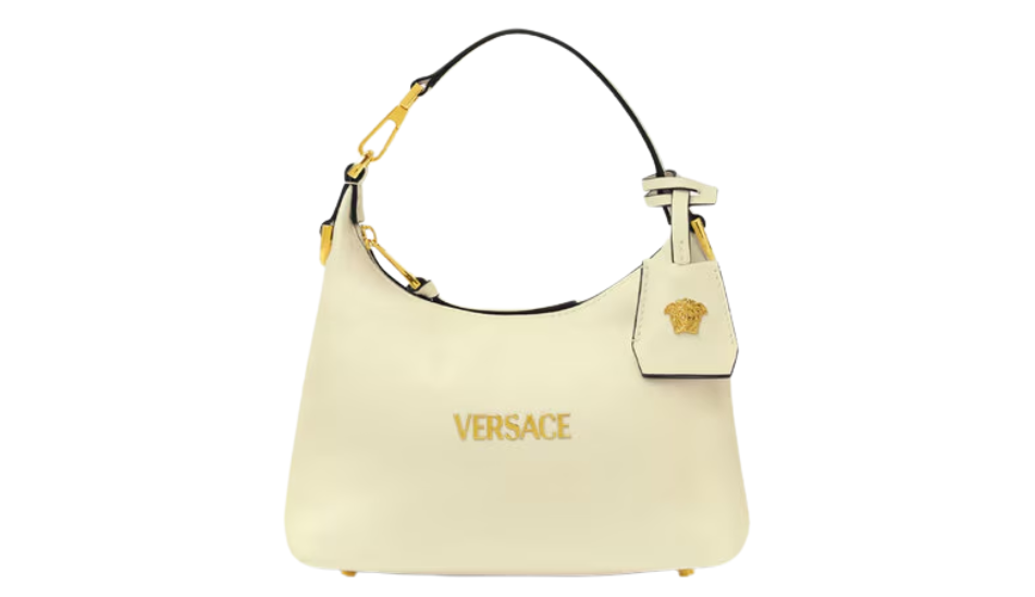 Versace Tag Hobo Handbag