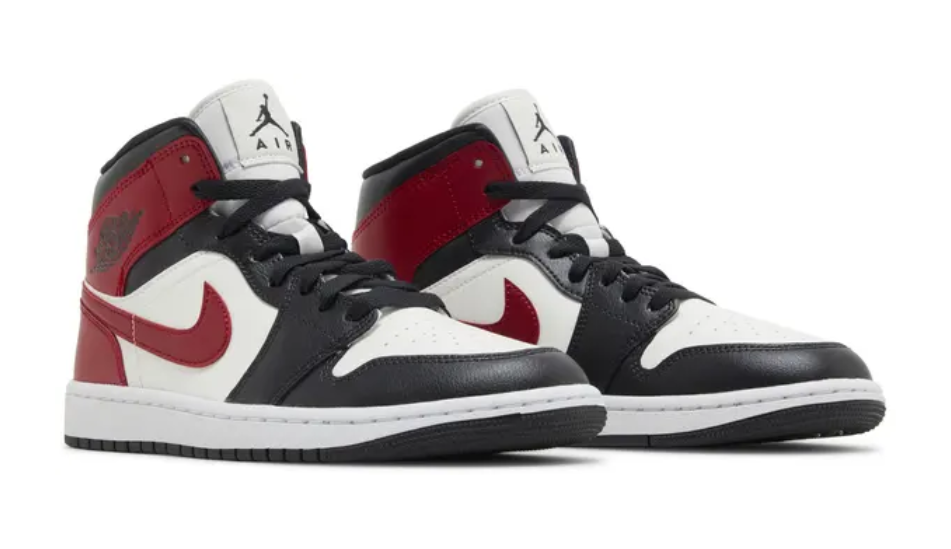 Wmns Air Jordan 1 Mid 'Black Toe'